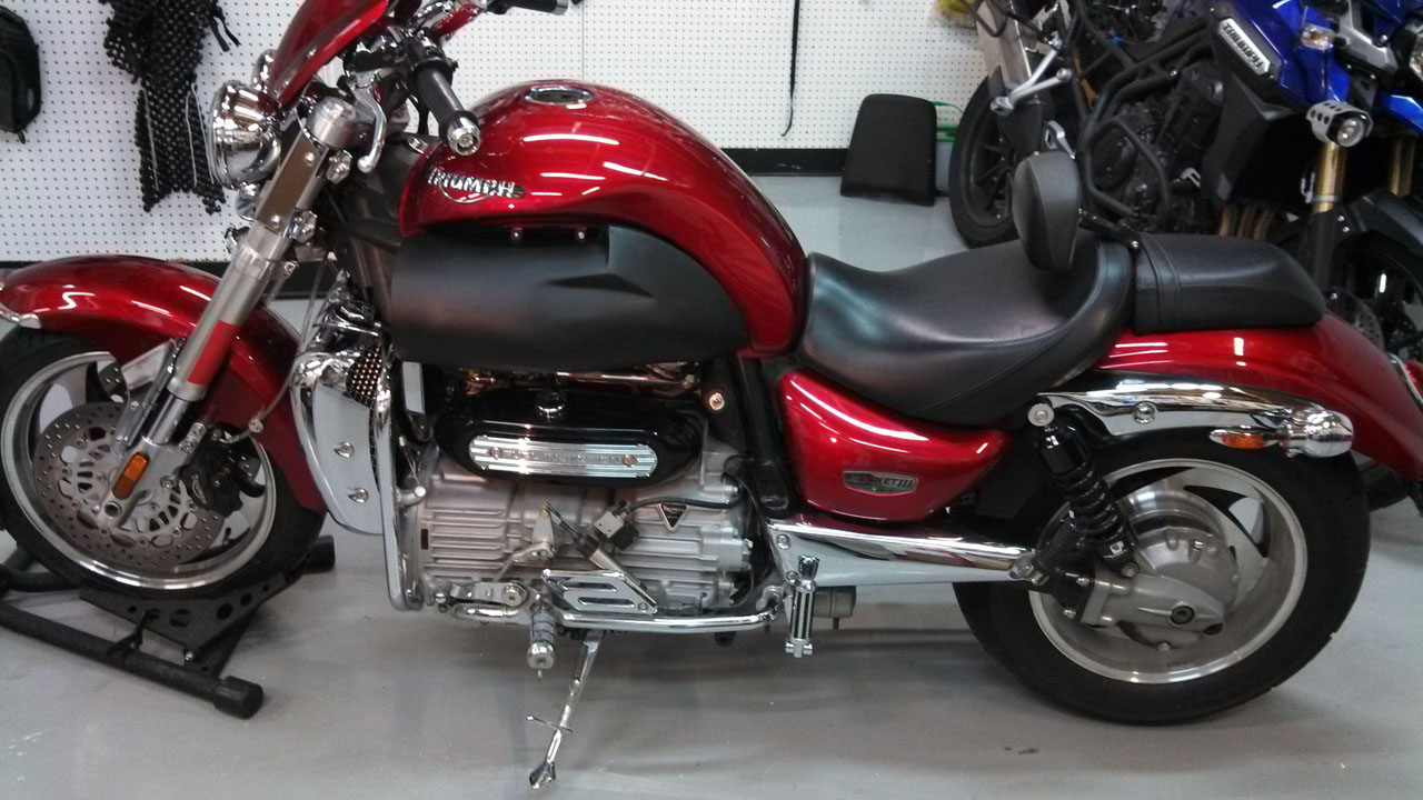 2005 Red Triumph Rocket III  picture, mods, upgrades